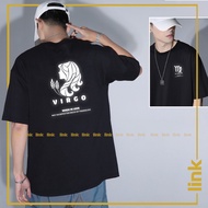 Virgo - Zodiac sign silver reflective shirt (August 23 - September 22) unisex short sleeve