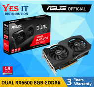 ASUS DUAL RADEON RX6600 / RX 6600 8GB GDDR6 AMD GRAPHIC CARD