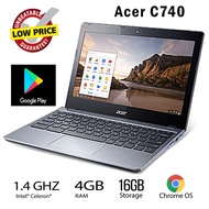 Acer Chromebook 11 C740 (11.6-inch HD, 4 GB, 16GB SSD) Play Store Chromebook Terbaik Untuk Kerja / Pelajar Malaysia