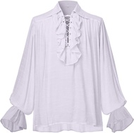 NEW Renaissance Men OR Women Pirate Shirt Vampire Medieval Costume Cotton Linen Shirts Free shipping