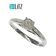 LITZ 18K White Gold Diamond Ring DR146