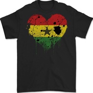 Love Ghana Flag Ghanaian Day Football Mens T-Shirt 100% Cotton