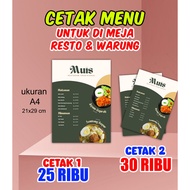 Menu list, menu book, price list, stall book, restaurant book,. restaurant menu, hotel menu, karaoke