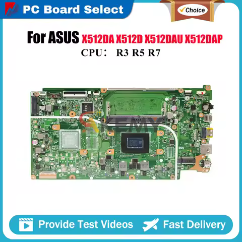 X512DA Laptop Motherboard For ASUS VivoBook X512DA X512DAU V5000d F512D X512DAP M5050D X512D M512D X