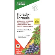 Salus Floradix Formula 500ml/BOTT [EXP: 11/2026] (Iron Gluconate, Vitamin B1, B2, B6, B12 AND C)