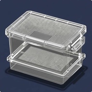 [kwbyle] Ventilated Terrarium Clear PP Breeding Box with Latch Compact Habitat for Mantis Small Pets
