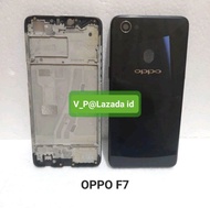 Kesing Housing Belakang BackDoor + Frame OPPO F7 CPH1819 CPH1821 FullSet ORIGINAL | Cassing Back Doo