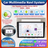 Car Android radio for Toyota corolla series car stereo multimedia player for 2004-2009 corolla verso AR10 GPS navigation system carplay 4G Multimedia Player auto radio carplay DSP