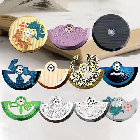 DIY Rotor NH35 Movement Rotor Fit for NH38 NH39 4R35 7S26 NH35 Movement Pendulum Oscillating Weight 