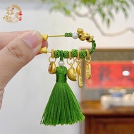 Hangzhou Lingyin Cultural Creative Year of the Snake Pin Ear Peace Baby Anti-Scare Brooch Multicolor