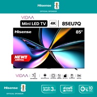 New 2025 Hisense Gaming TV 85EU7Q ทีวี 85 นิ้ว Mini-LED Pro 4K 165Hz Refresh rate Quantum Dot Colour