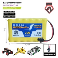 Baterai Mainan Anak / Baterai RC / Baterai Tipe NI-CD AA 6X AA 72V 6000MAH SOKET HITAM