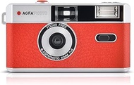 Agfa AG603001 Photo Analogue 35 mm Photo Camera Red Set (Film + Battery)
