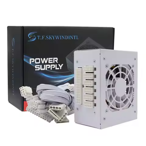 600W SFX Full Modular Power Supply, Support 4+4Pin Dual CPU, for M-ATX Chassis Small Form Factor Cas