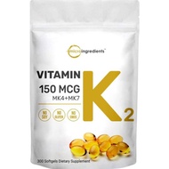 MicroIngredients Vitamin K2 150MCG MicroIngredients Vitamin K2 Mk7+Mk4