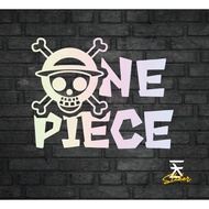 NEW ONEPIECE SKULL LOGO STICKER CUTTING ONEPIECEC SKULL LOGO STICKER