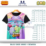 Stumble Guys Gaming T-shirt v4 for Kids & Adults - Stumble Guys v4 Unisex Couple Clothes Size S Chil