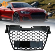 dolity Gloss Black Car Front Bumper Grille ABS Plastic Mesh Replacement for Audi TT TT Quattro 2007-