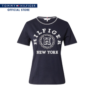 Tommy Hilfiger เสื้อยืด ผู้หญิง รุ่น WW0WW41575 DW5 - สีน้ำเงิน