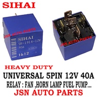 RELAY 5PIN 12V 40A BRAND SIHAI SUITABLE FOR ALL CAR 4X4 RELAY HORN,FUEL PUMP , LAMP