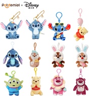Authentic Disney Stitch Plush Pendant, Plush Doll Stitch Ornament, Strawberry Bear