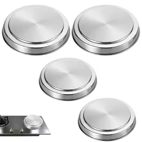 Electric Stove Burner Covers Stainless Steel Round Kitchen Stove Top Burner Covers 4pcs Round Stove