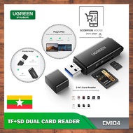 [GADGET SCORPION] UGREEN CM104 SD Card Reader Portable USB 3.0 Dual Slot SD Card Slot, TF Card Slot