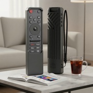 Lanyard-Ready Silicone Cover for LG MR25 GA Magic Remote 2025, Anti-Slip Shockproof Washable Skin fo