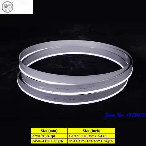 (2450--4150)x27x0.9x3/4T, M51 Bi-Metal bandsaw Customer-tailor, metal cutting band saw blade