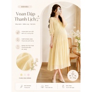 Korean Ulzzang Style Lemon Yellow Silk Chiffon Ball Gown Dress by Rabbit Ball Gown Dress-PT664