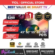 [Pre-Order] TCL 2022 Global Top 1 55 inch P615 4K Smart TV Home Entertainment TV | ETA: Early July 2