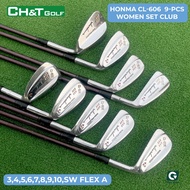 Honma CL 606 women's iron golf club set, 9 clubs: 3, 4, 5, 6, 7, 8, 9, 10, Sw Flex A, imported from 