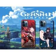 Casing iPhone 17 air 16 16e  Pro Max Plus  Premium Phone Case Black TPU Genshin Impact 1 元神