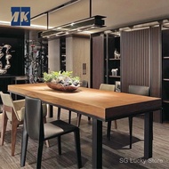 Industrial Style American Loft Solid Wood Desk Conference Table Long Table Rectangular Modern Simple