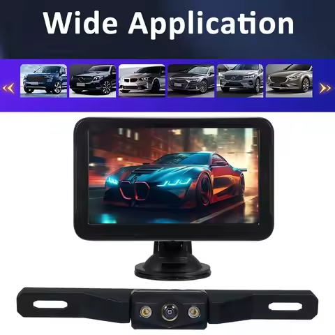 Backup Camera 5/7Inch 1080P Rear View Camera with Color Image Night Vision Function IP69 Waterproof 