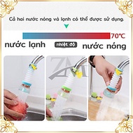 Vòi tăng áp suất  xoay 360 độ cho bồn rửa chén có than hoạt tính , đầu vòi nối rửa bát , giúp rửa  t