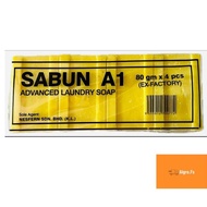 🔥4 x 80g🔥 A1 SABUN GANSO SABUN SABUN ECO LAUNDRY SOAP SABUN CHEAP SABUN YELLOW SABUN RM2 KUNING