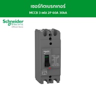 Schneider เซอร์กิตเบรกเกอร์ MCCB 3 เฟส 2P 60A 30kA รหัส EZC100H2060T รุ่น EasyPact EZC