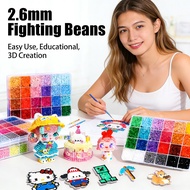 套装2.6mm拼豆豆Fighting Beans材料拼豆3D融合拼豆2.6mm工具