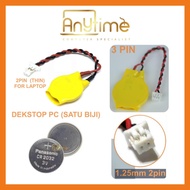 LAPTOP MOTHERBOARD MAINBOARD BIOS CMOS BATTERY 2 3 PIN(2P 3P) 3V CR2032 compatible all brand noteboo