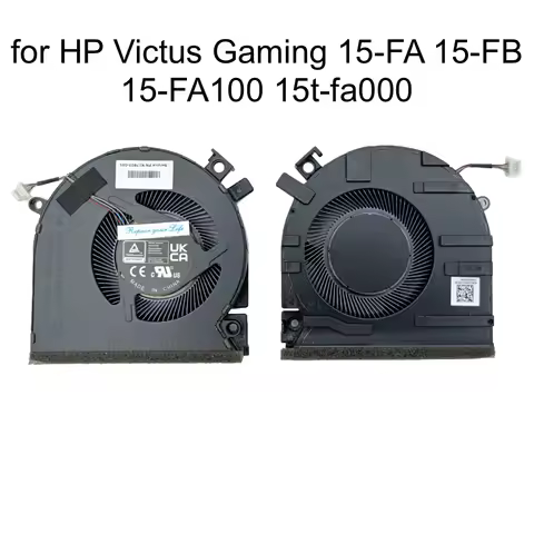 CPU Cooling Fan for HP Victus 15 FA FB 15T-FA 15-FA100 15t-fa000 FB000 Gaming Laptop Cooler Radiator
