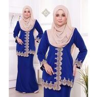 BAJU KURUNG MODEN KURUNG SULAM BAJU KURUNG PLUS SIZE BAJU RAYA MN STARLAR CREAM ROYAL BLUE NUDE WHIT