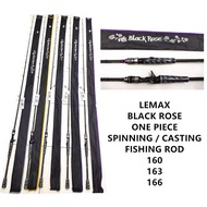 LEMAX BLACK ROSE SPINNING AND BAIT CASTING ROD NEW 2021