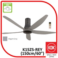 KDK REMOTE CONTROL CEILING FAN 60  5 BLADES K15Z5-REY (Grey)