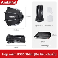 AMBITFUL | Hộp Đèn Mềm Lắp Nhanh cho Stander Q Series Q100/120 EL Mount Mini Softbox với Bộ khuếch t
