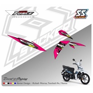 VEGA MOTORCYCLE STRIPING STICKER CUSTOMForce Design 09