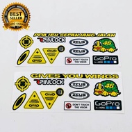 Warning zeus helmet visor sticker zeus helmet visor gives you bismillah conguration