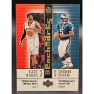 Upper Deck Benchmarks Allen Iverson, Donovan McNabb nba card
