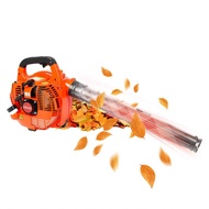 lighthome.ph LANRU Leaf Blower Gas Powered 2-Stroke Engine 25.4CC 275.45CFM Air Volume 0.65L Oil Tan