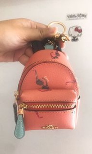 限定款 Coach 防刮皮革眼鏡系列 迷你後背包 零錢包